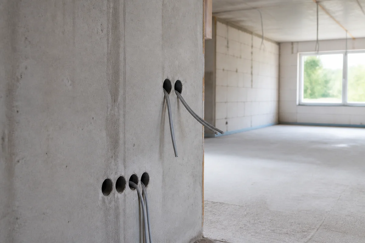 Leerrohre im Rohbau – die günstigste Sicherheitsentscheidung des Projekts